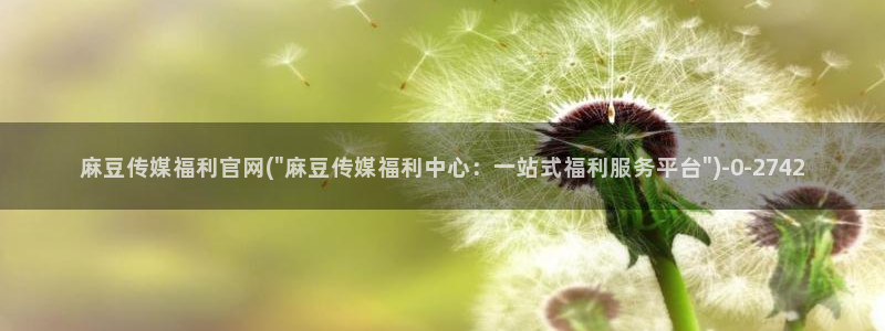 9 1麻豆传媒官网:麻豆传媒福利官网(\